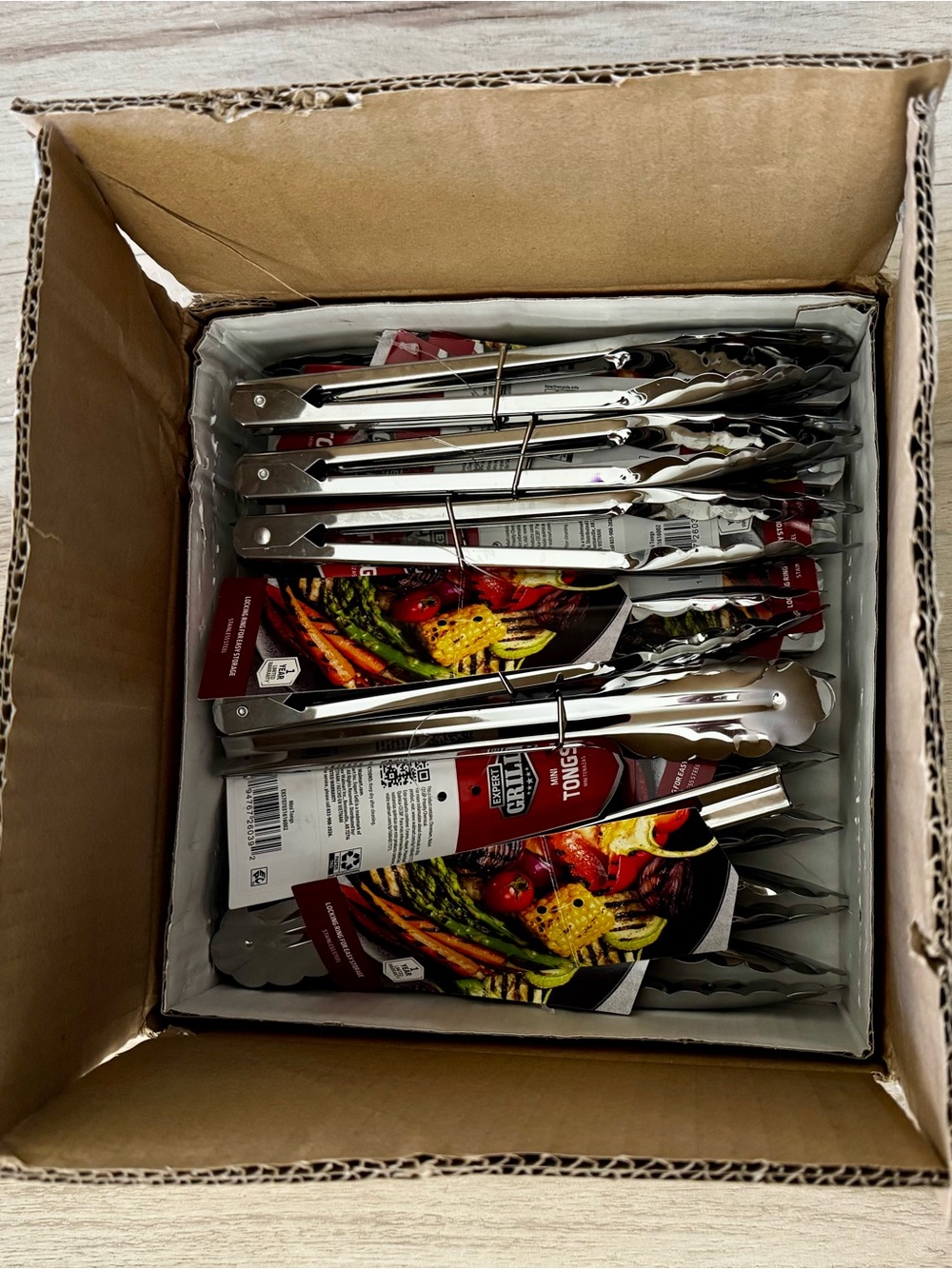 NWT Stainless Steel BBQ Tongs – Stainless Steel Mini Tongs 16pcs for $15